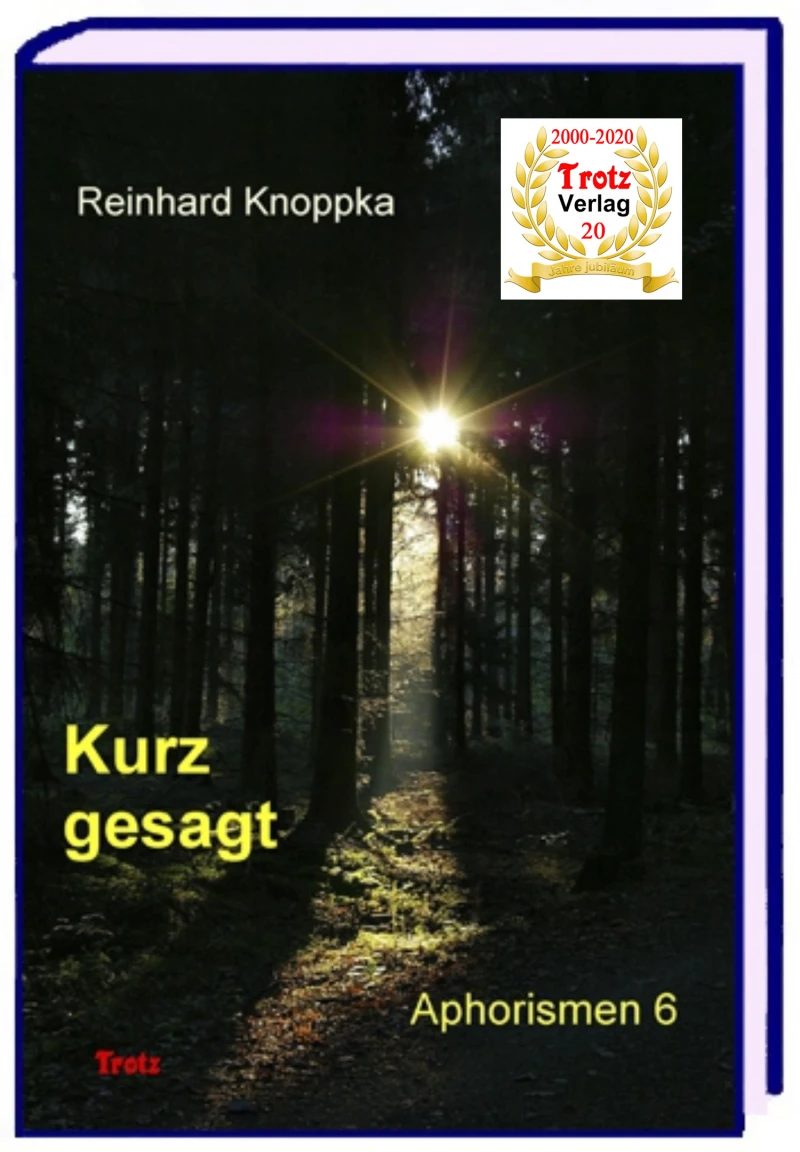 Portada: kurz gesagt: Aphorismen 6