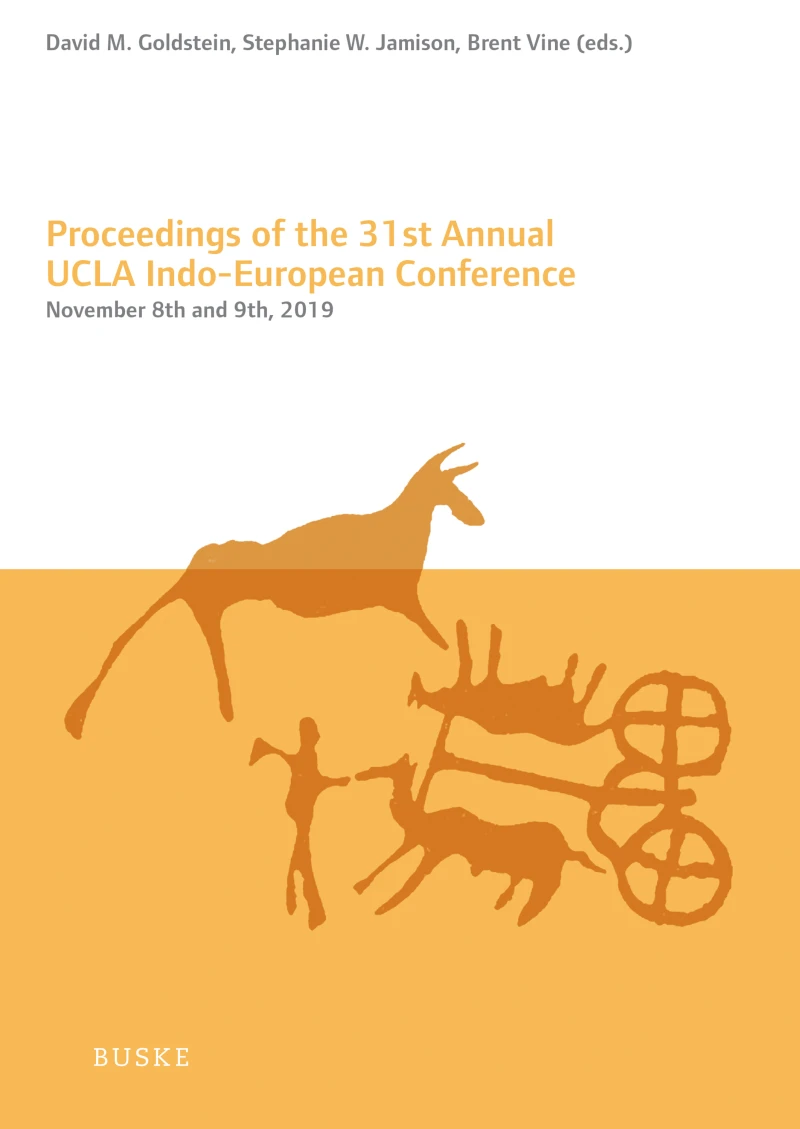 Portada: Proceedings of the 31st Annual UCLA Indo-European Conference
