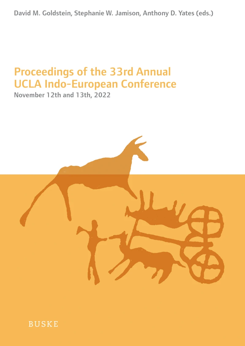 Portada: Proceedings of the 33rd Annual UCLA Indo-European Conference