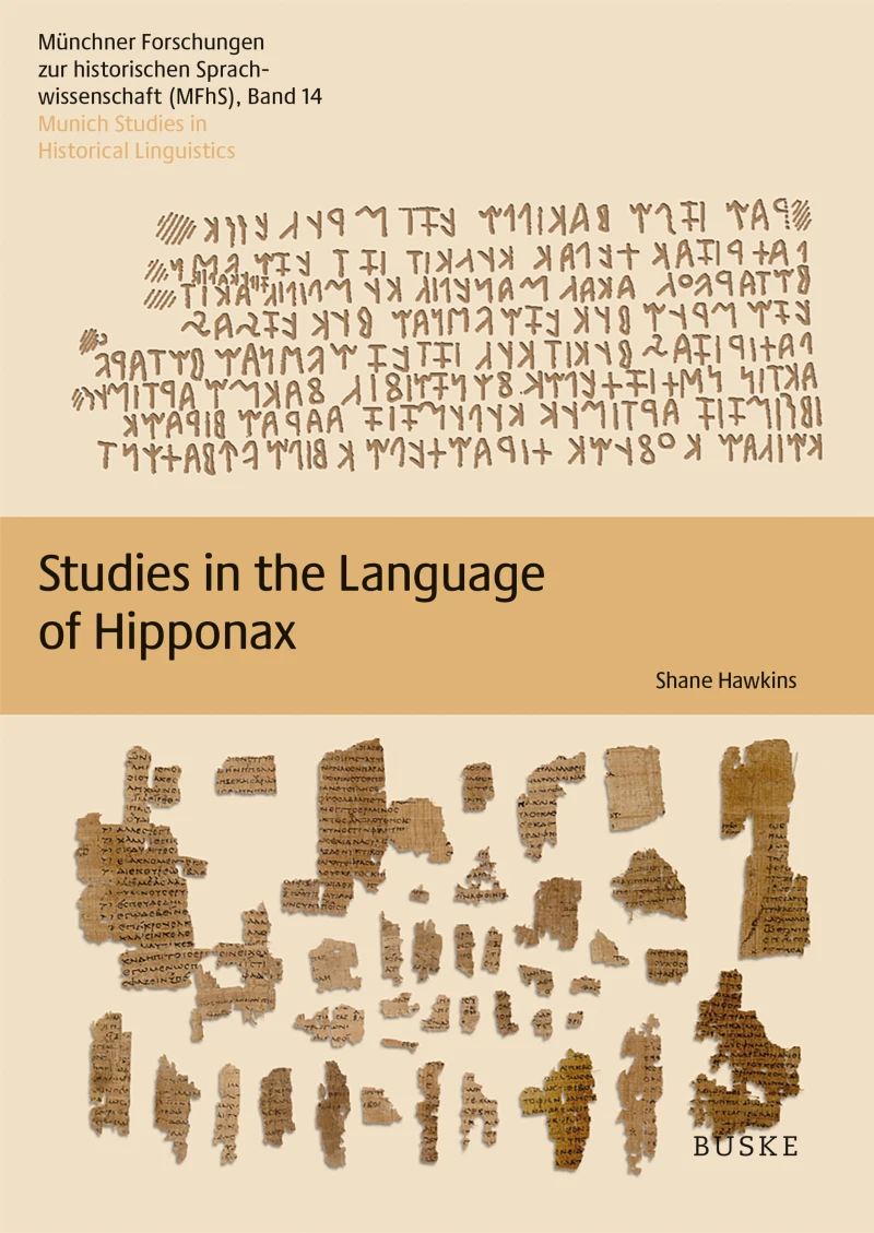 Portada: Studies in the Language of Hipponax