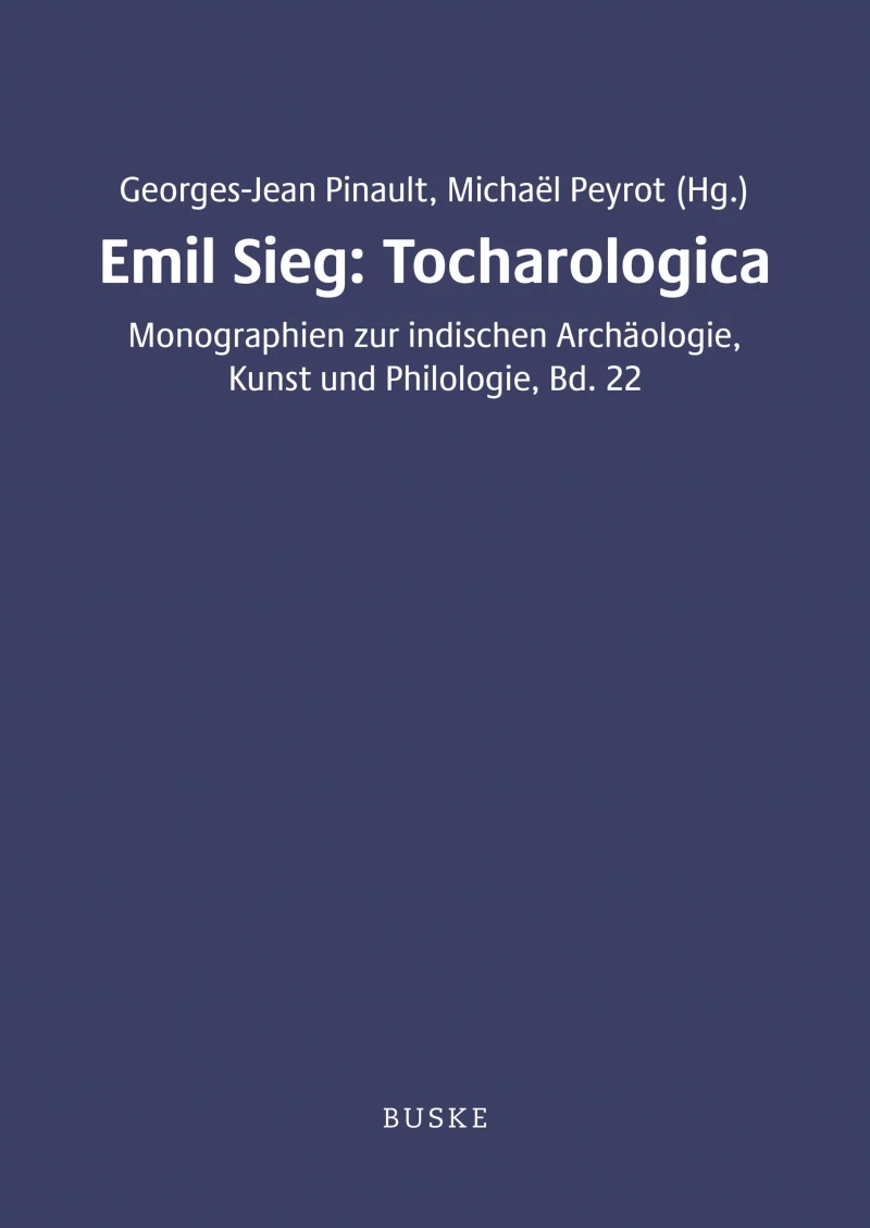 Portada: Emil Sieg: Tocharologica