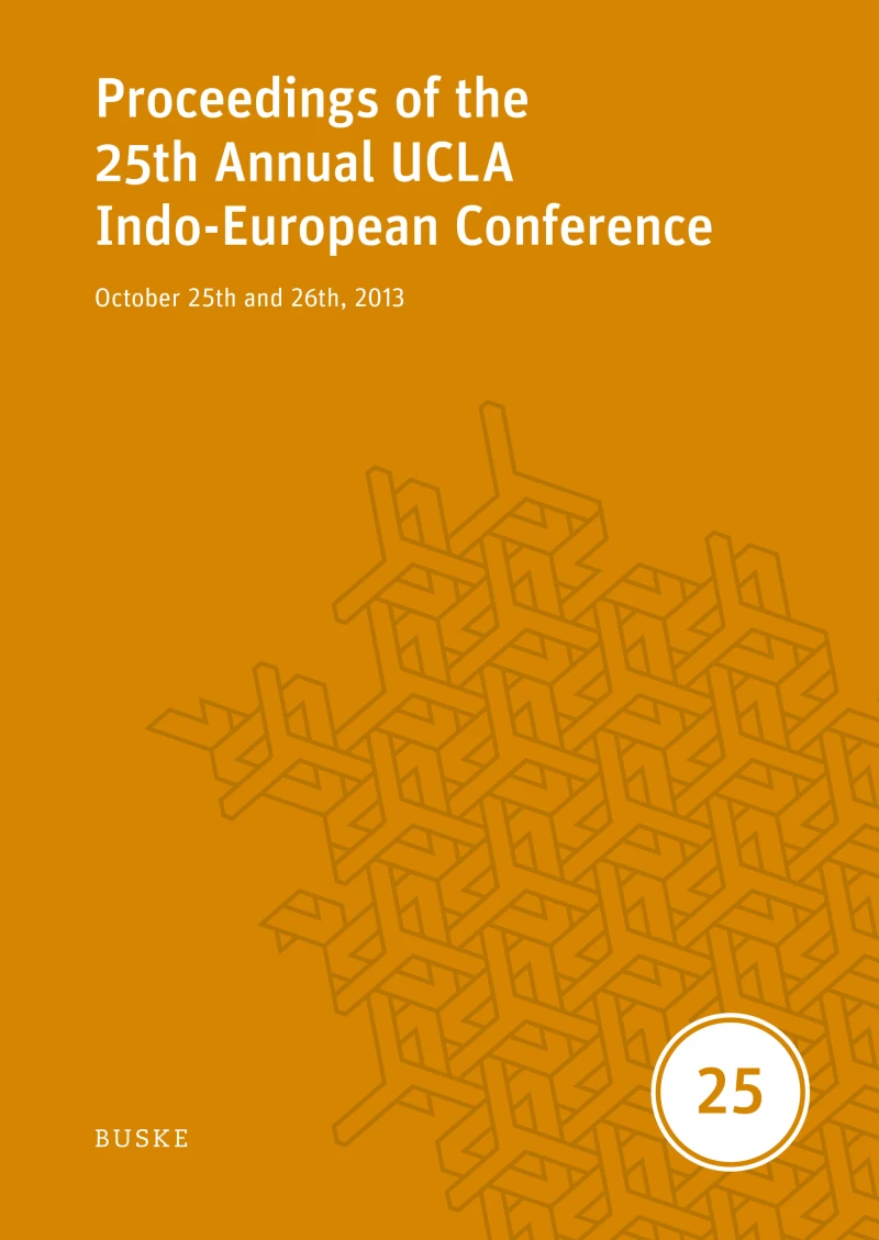 Portada: Proceedings of the 25th Annual UCLA Indo-European Conference