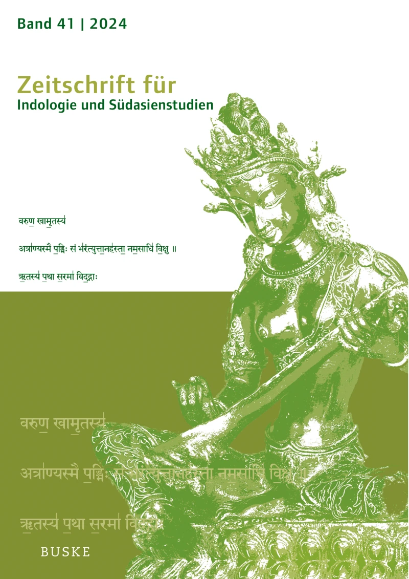 Portada: Zeitschrift für Indologie und Südasienstudien, Band 41 (2024)