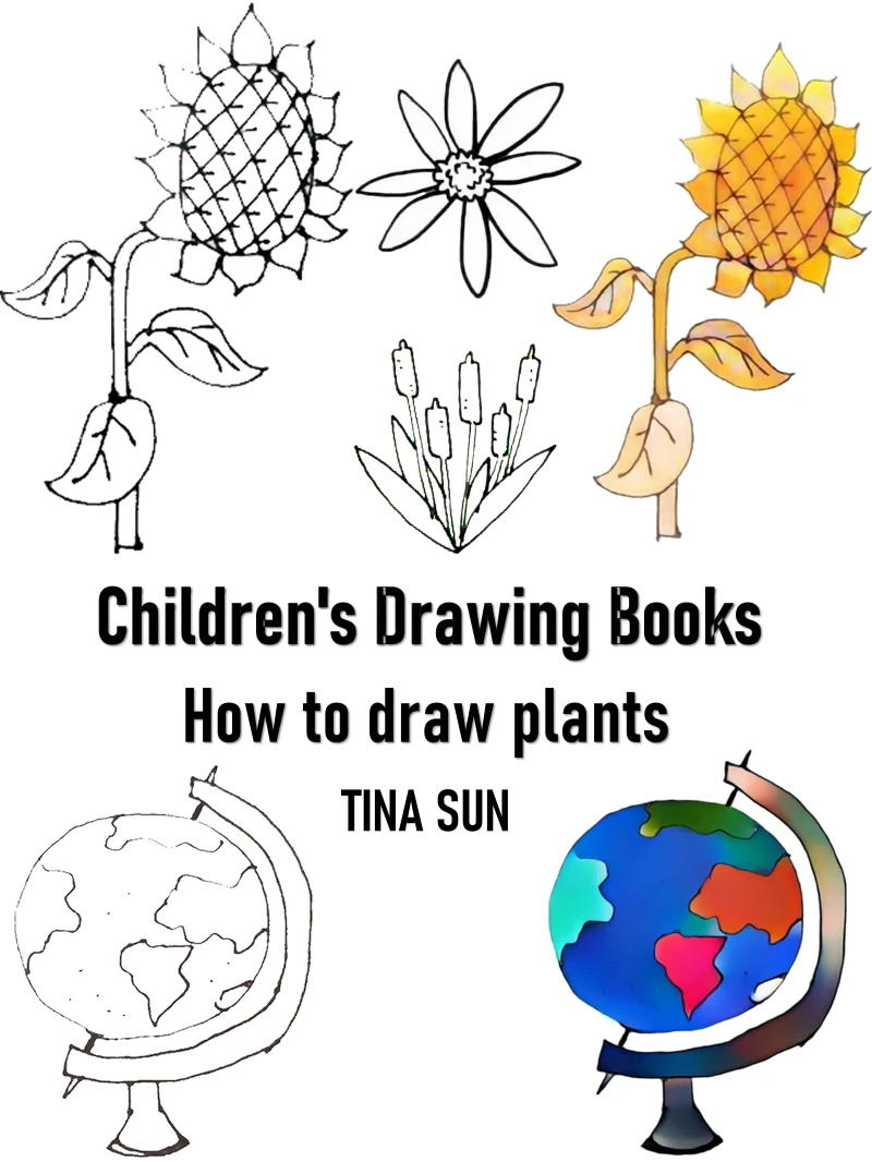 Portada: Children's Drawing Books:how to Draw Plants