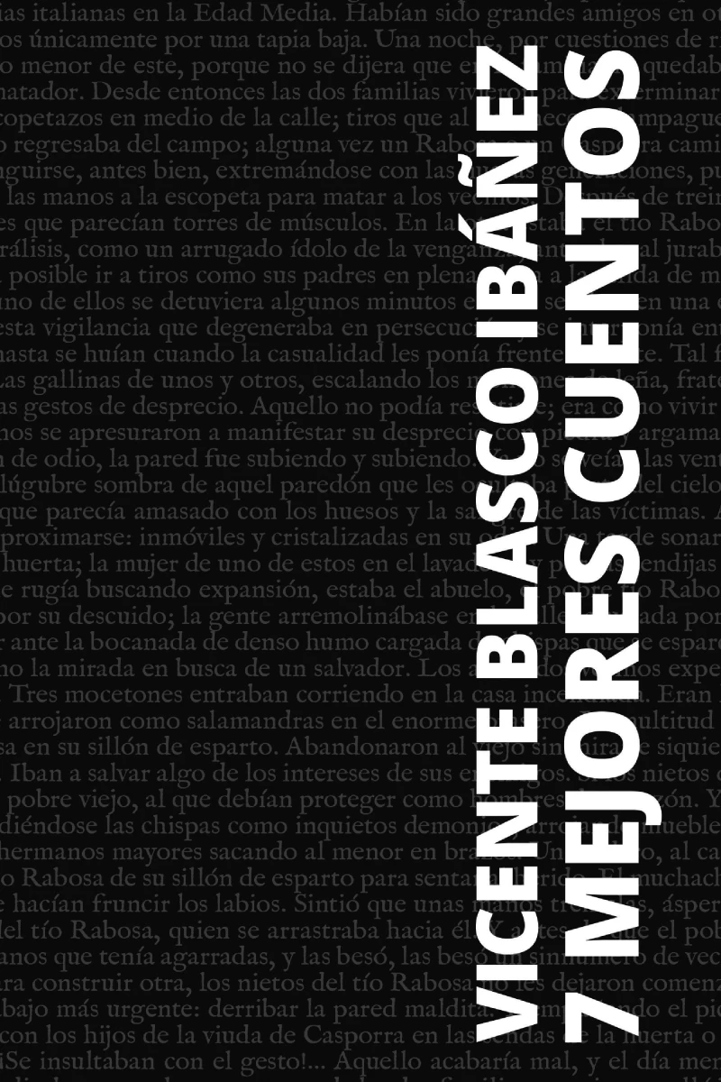 Portada: 7 mejores cuentos de Vicente Blasco Ibáñez