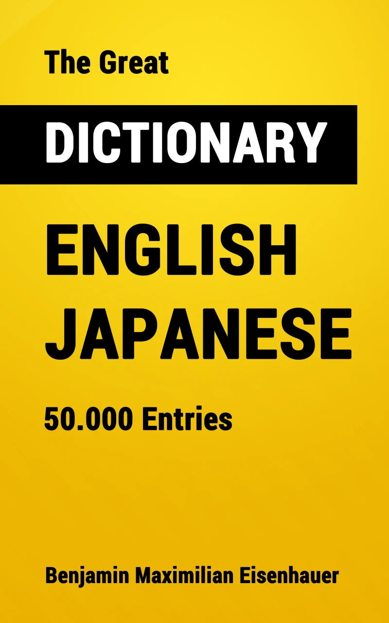 Portada: The Great Dictionary English - Japanese