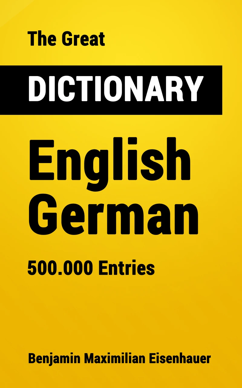 Portada: The Great Dictionary English - German