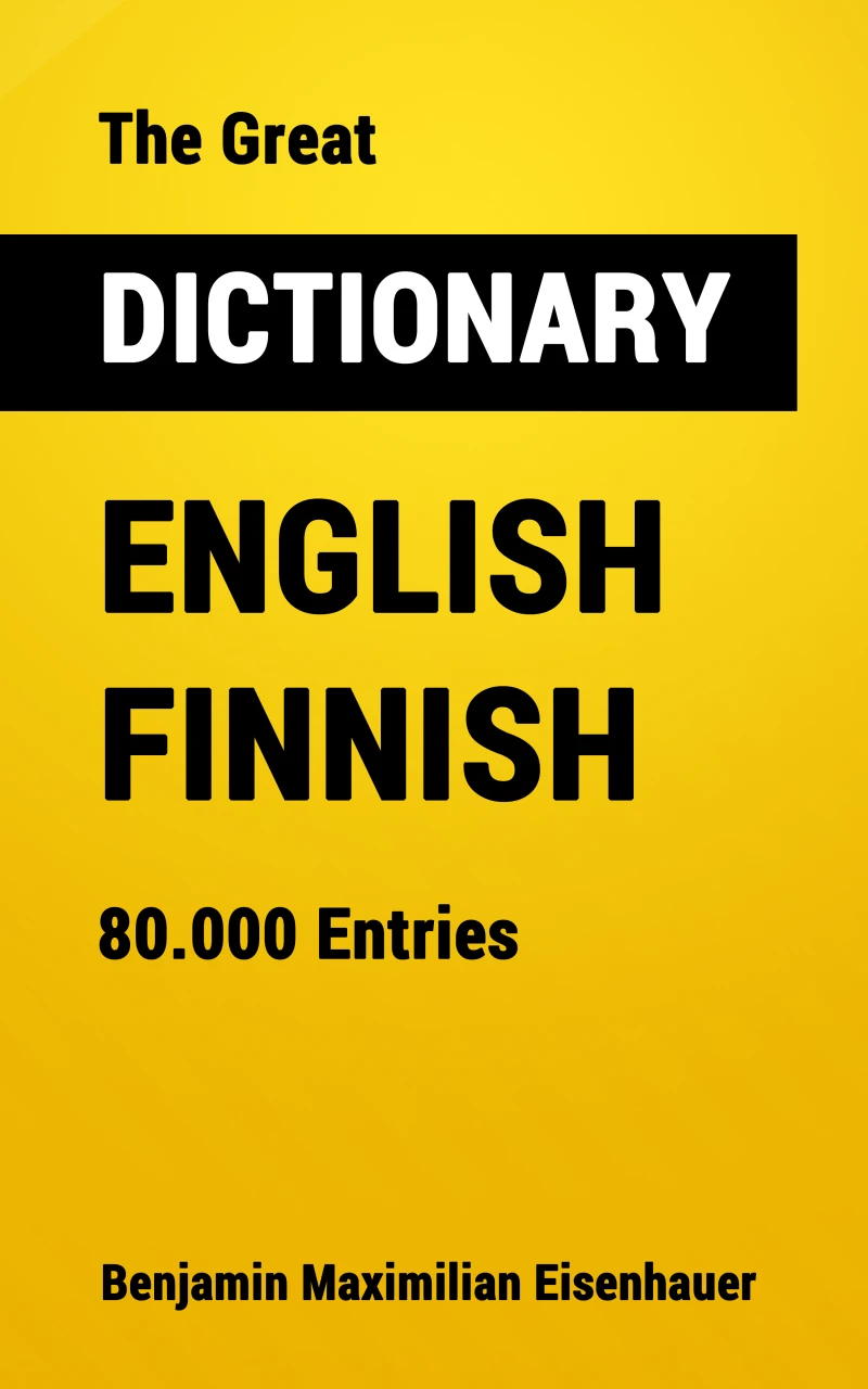 Portada: The Great Dictionary English - Finnish