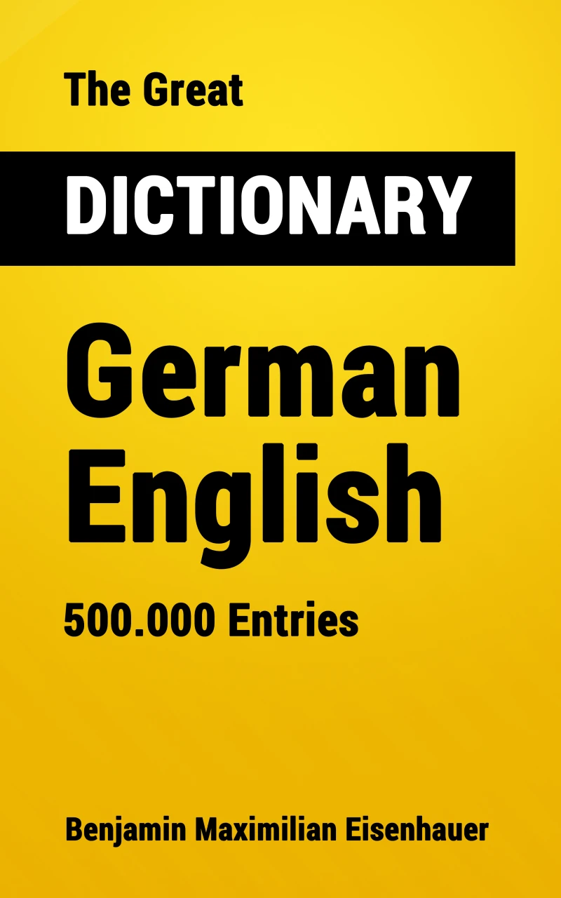 Portada: The Great Dictionary German - English