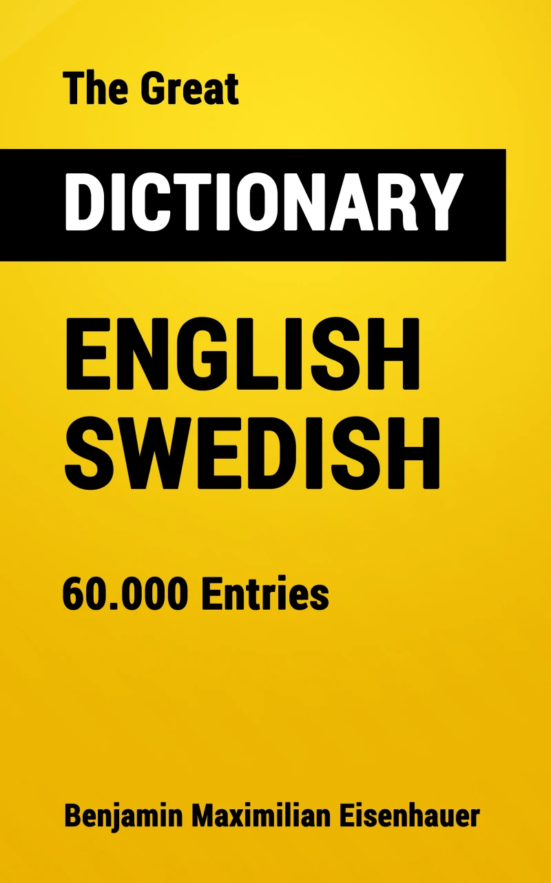 Portada: The Great Dictionary English - Swedish