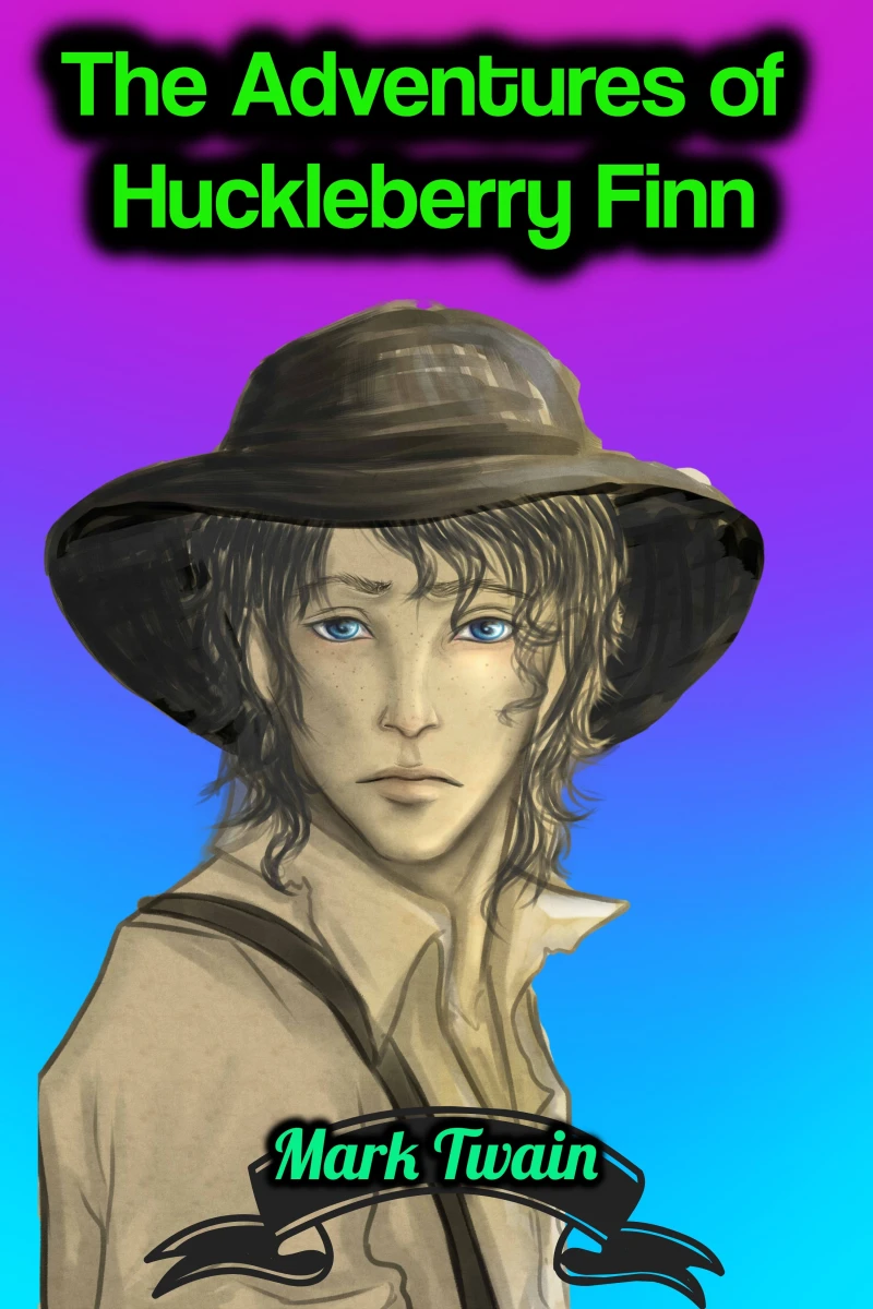Portada: The Adventures of Huckleberry Finn - Mark Twain