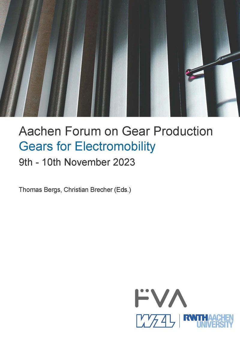Portada: Aachen Forum on Gear Production – Gears for Electromobility.  9th - 10th November 2023