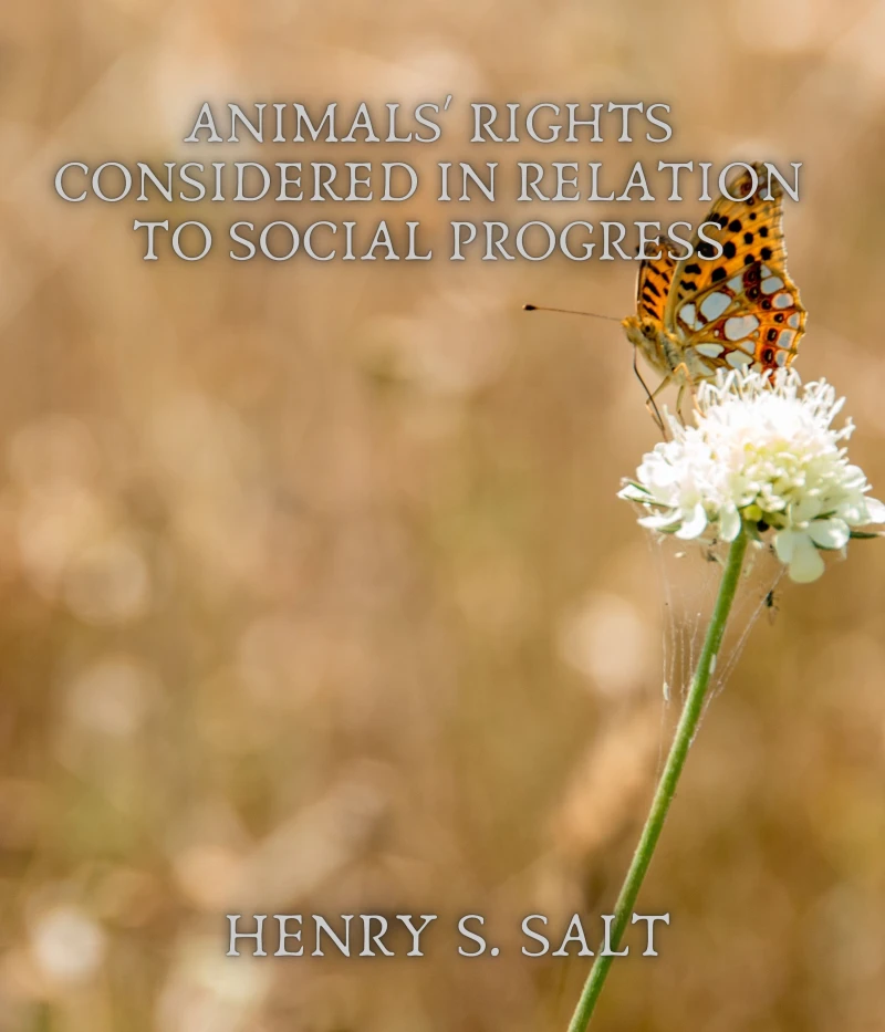 Portada: Animals' Rights Considered in Relation to Social Progress