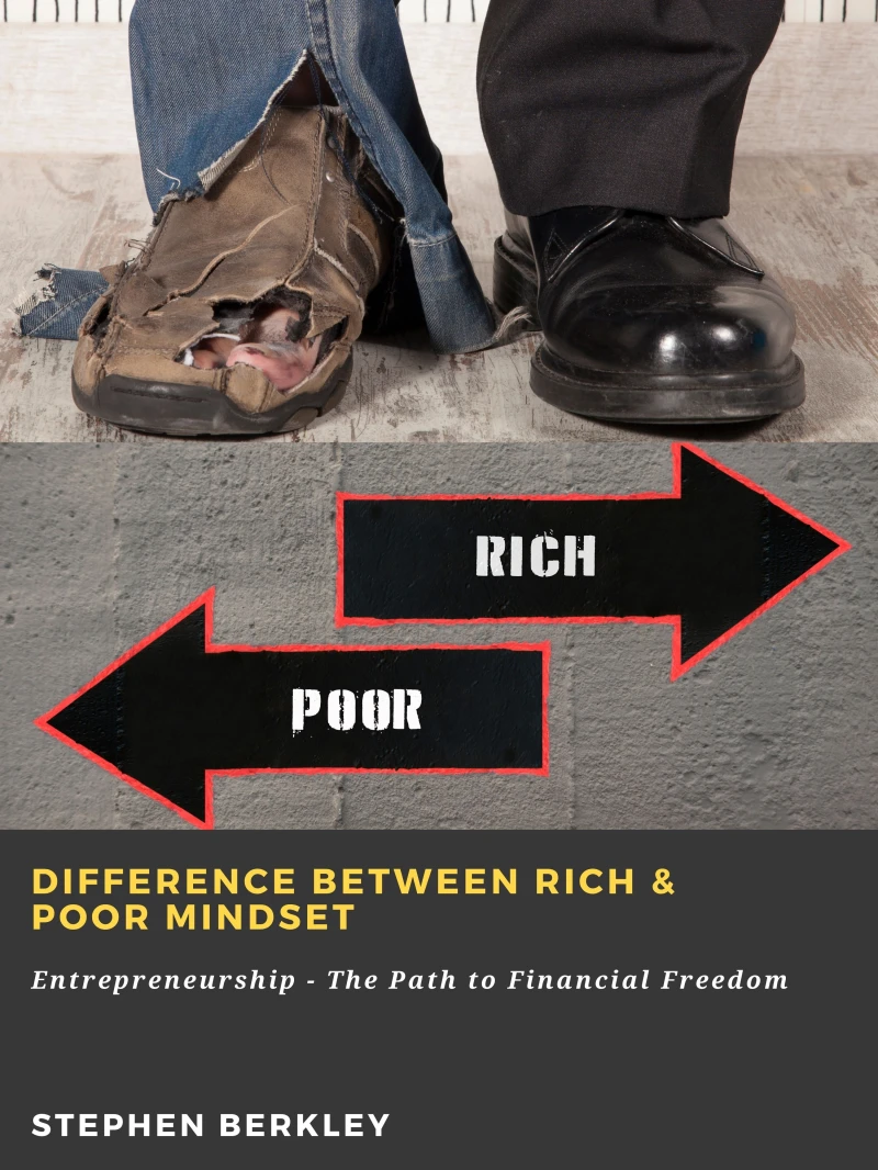 Portada: Difference between Rich & Poor Mindset: Entrepreneurship - The Path to Financial Freedom