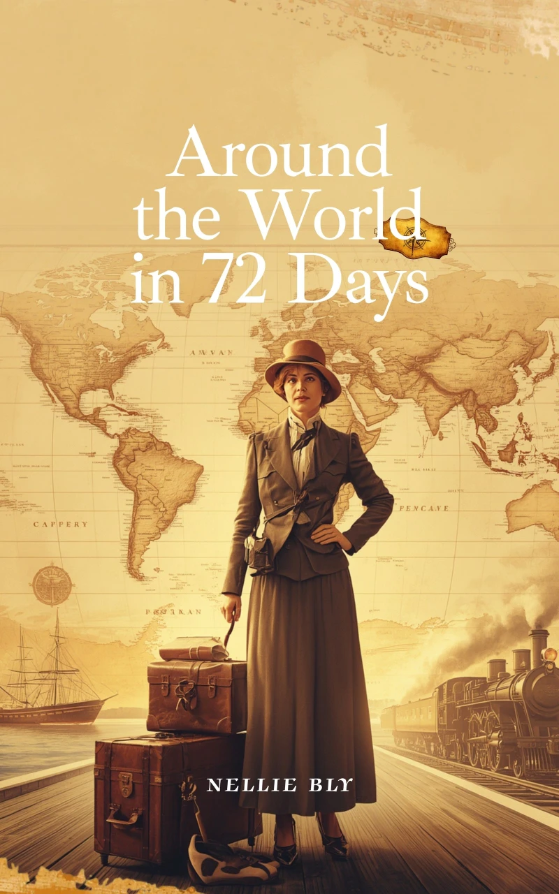 Portada: Around the World in Seventy-Two Days