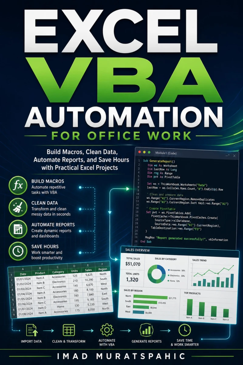 Portada: Excel VBA Automation for Office Work