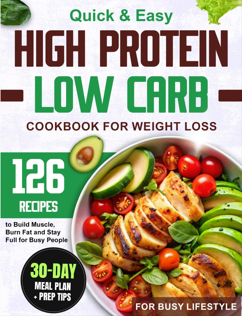 Portada: High Protein Low Carb Cookbook for Weight Loss