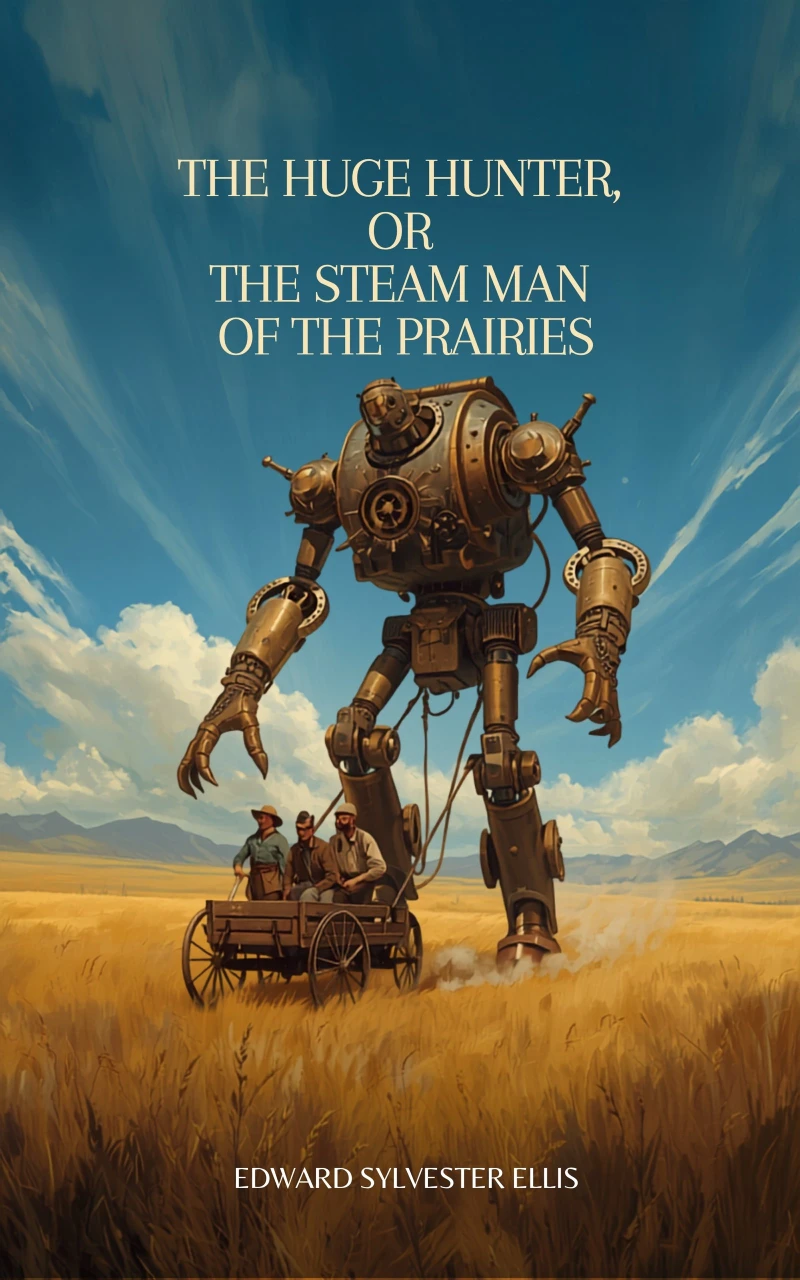 Portada: The Huge Hunter, or the Steam Man of the Prairies