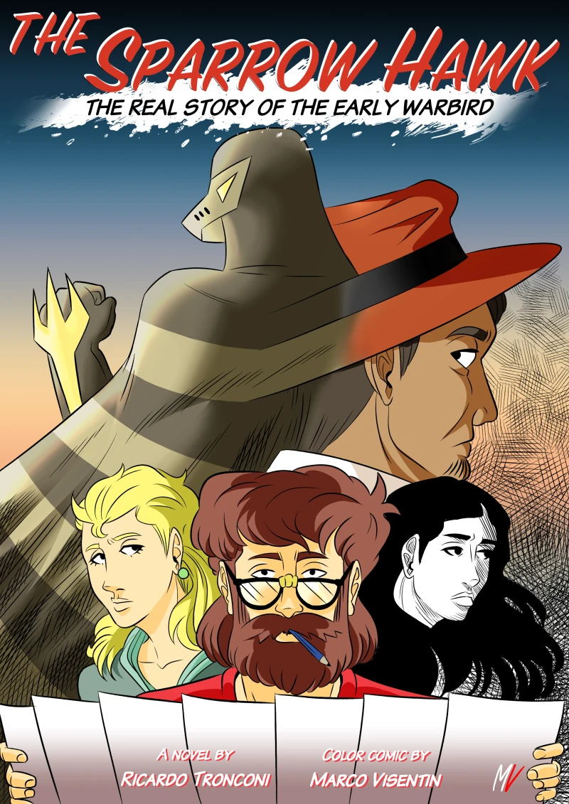 Portada: The Sparrow Hawk - colored comic and short novel