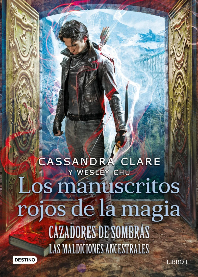 Portada: Cazadores de sombras. Los manuscritos rojos de la magia (Edición mexicana)