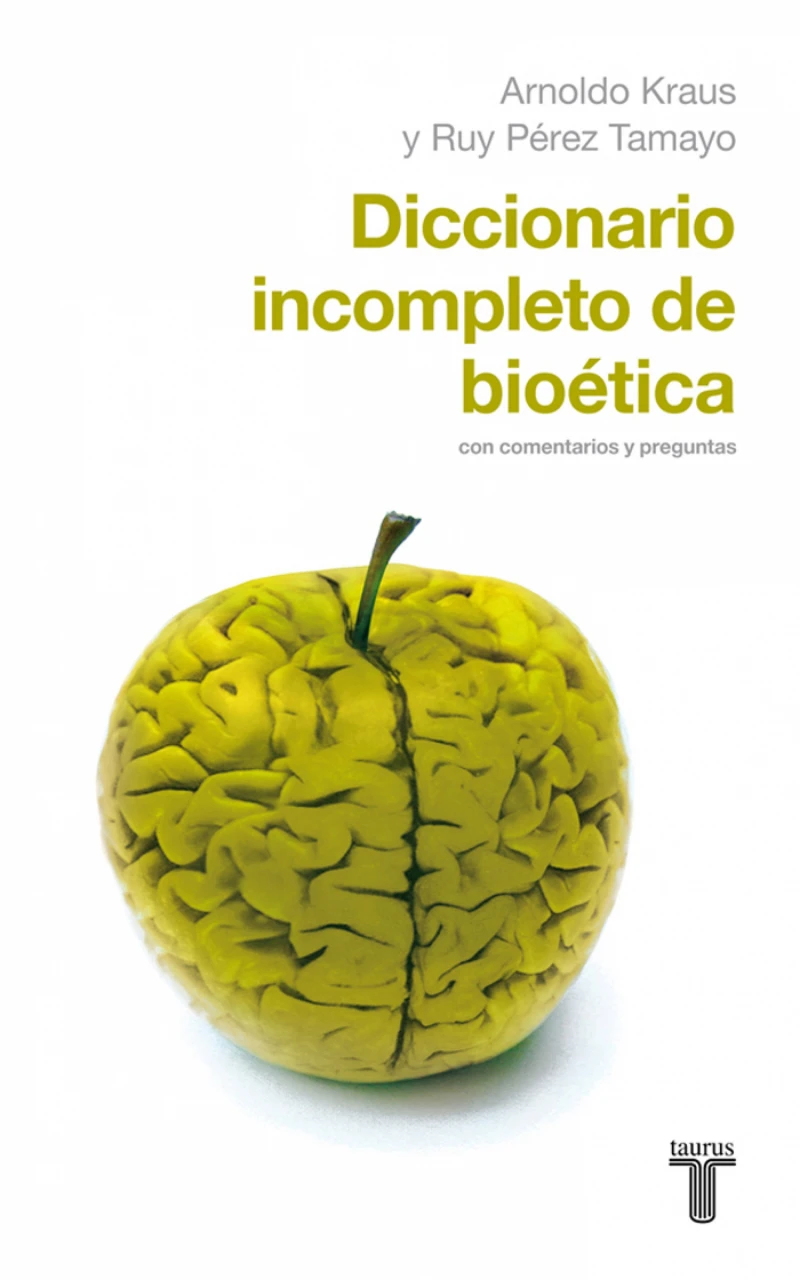 Portada: Diccionario incompleto de bioética