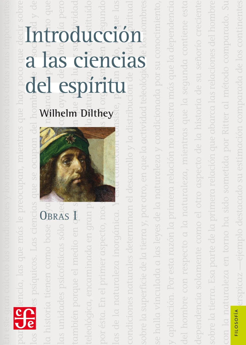 Portada: Introducción a las ciencias del espíritu