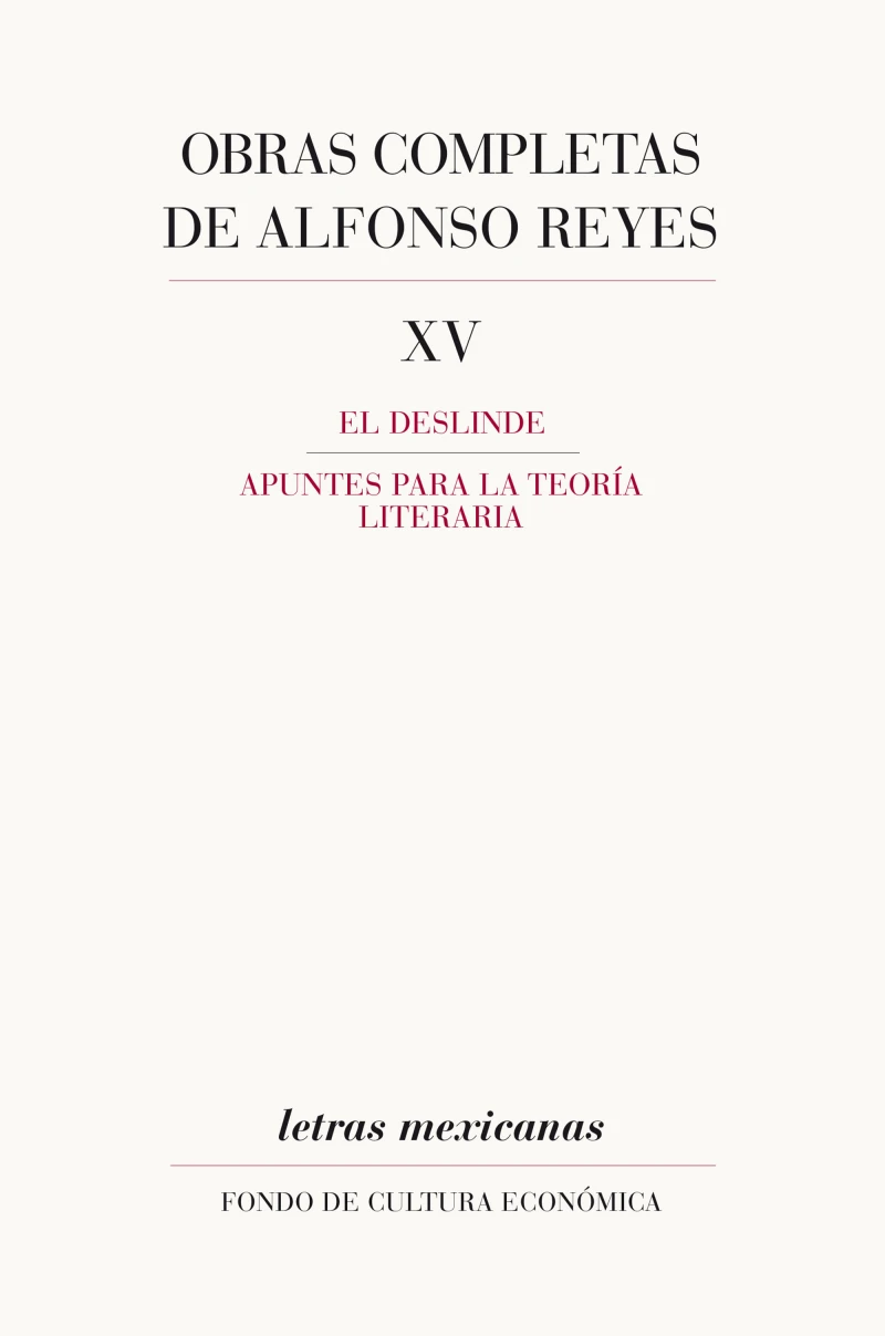 Portada: Obras completas, XV