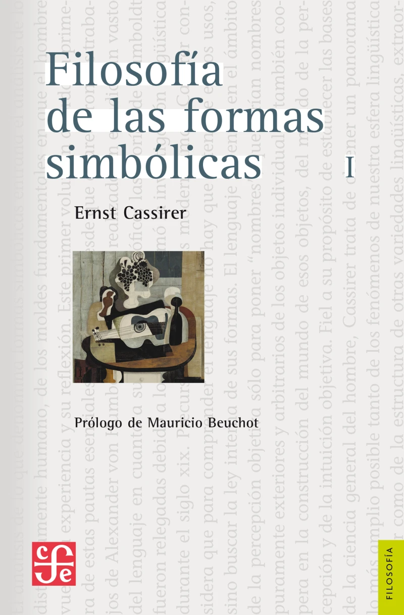 Portada: Filosofía de las formas simbólicas, I