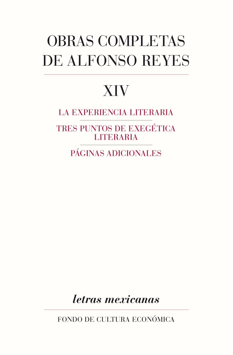 Portada: Obras completas, XIV