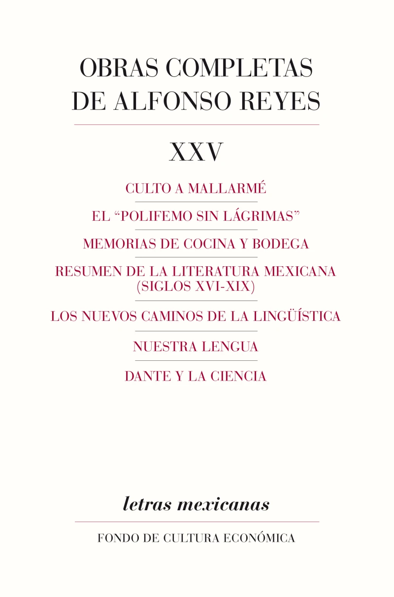 Portada: Obras completas, XXV