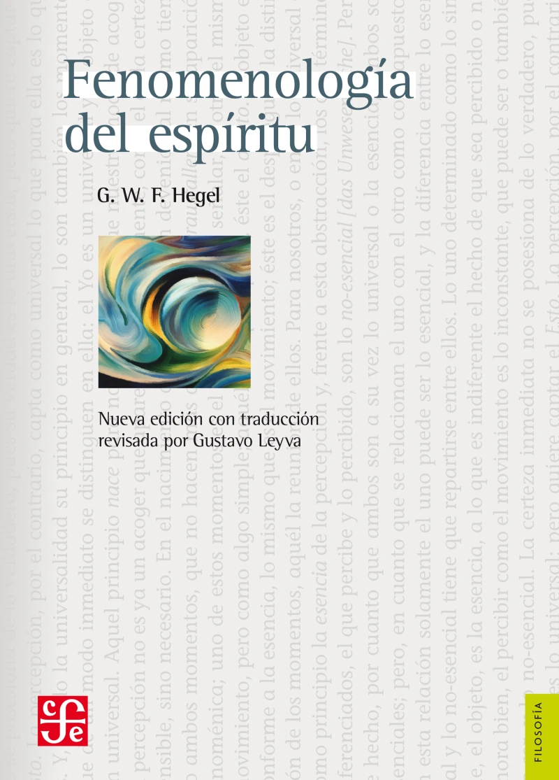 Portada: Fenomenología del espíritu