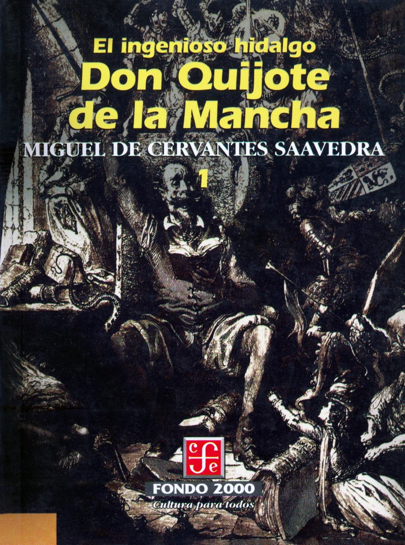 Portada: El ingenioso hidalgo don Quijote de la Mancha, 1