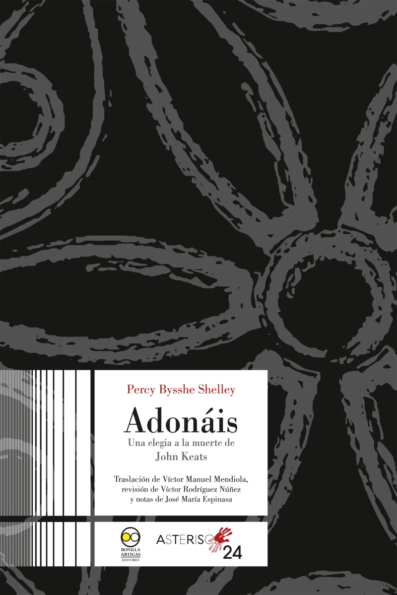 Portada: Adonáis: una elegía a la muerte de John Keats