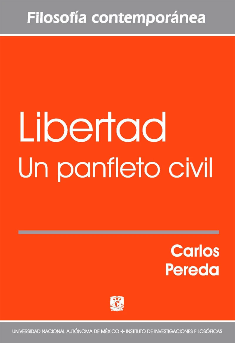 Portada: Libertad. Un panfleto civil