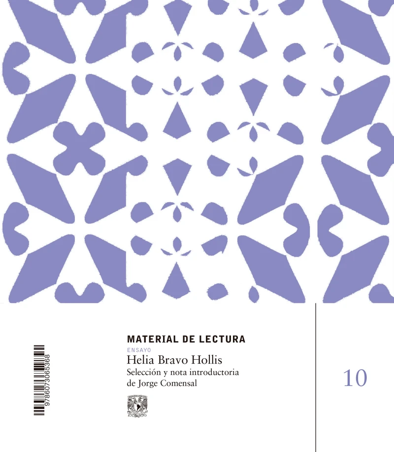 Portada: Helia Bravo Hollis. Material de lectura núm. 10. Ensayo