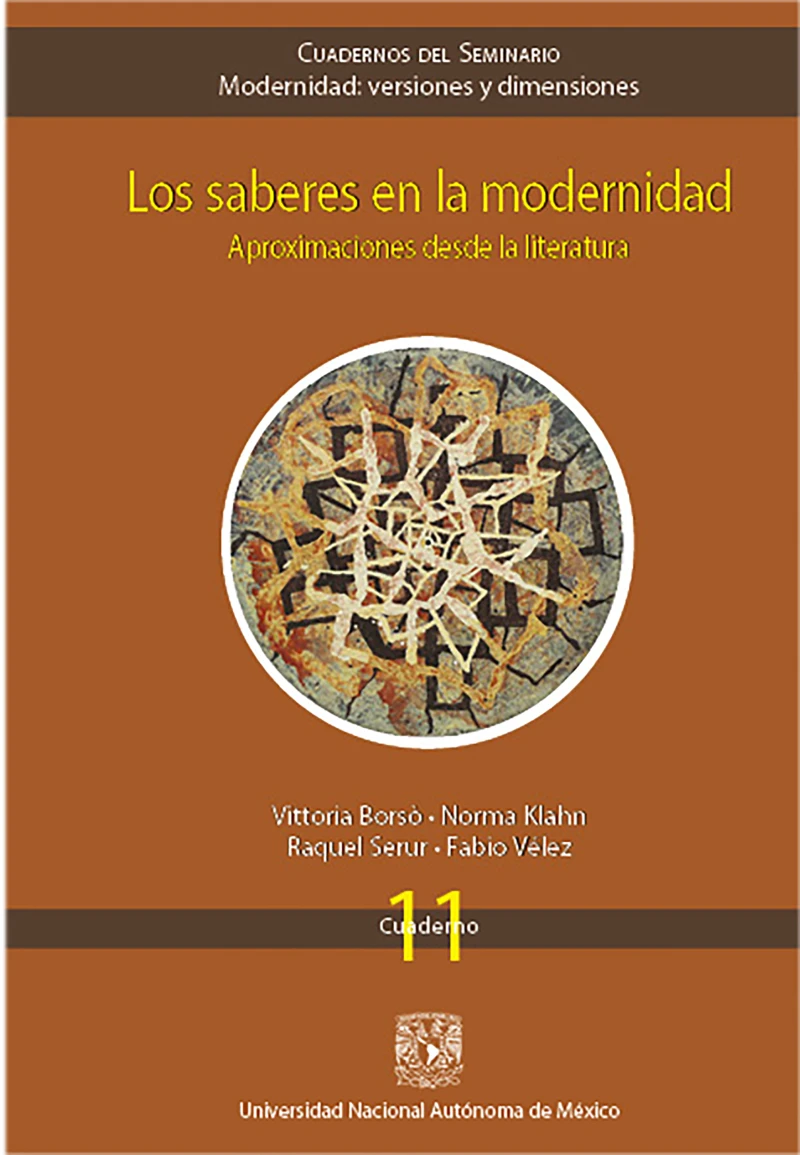 Portada: Los saberes en la modernidad. Aproximaciones desde la literatura