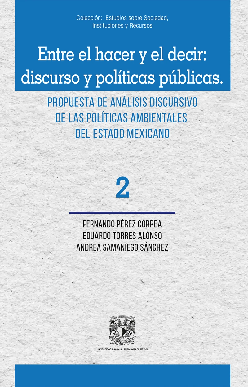 Portada: Entre el hacer y el decir: discurso y políticas públicas. Propuesta de análisis discursivo de las