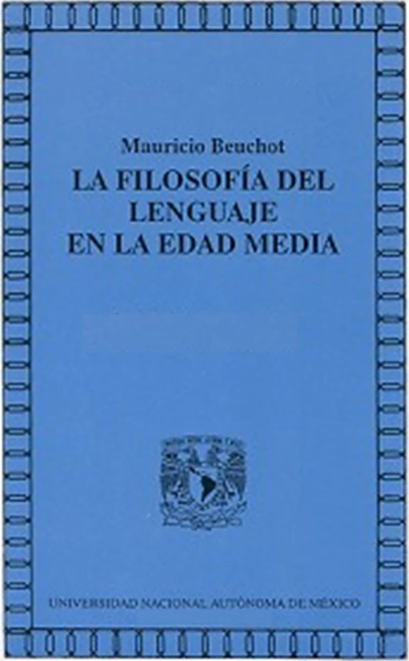 Portada: La filosofía del lenguaje en la Edad Media
