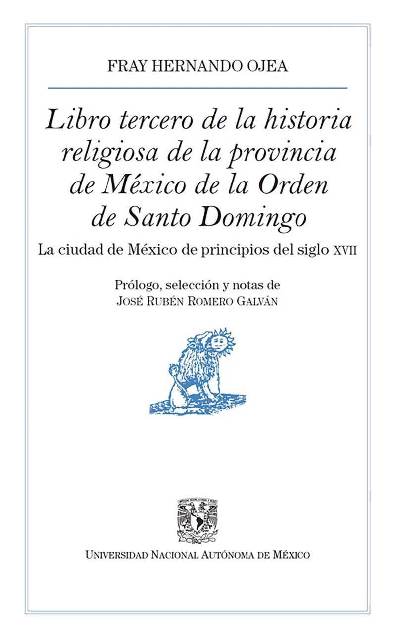 Portada: Libro tercero de la historia religiosa de la provincia de México de la Orden de Santo Domingo