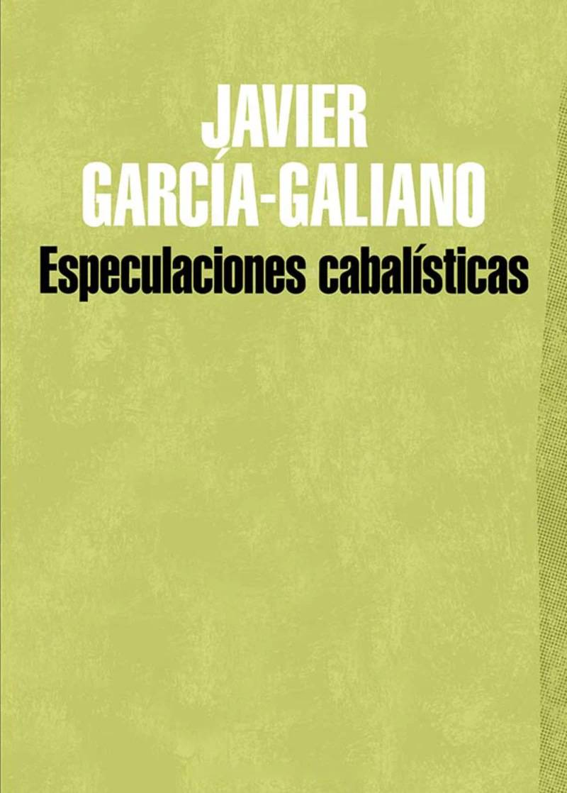 Portada: Especulaciones cabalísticas