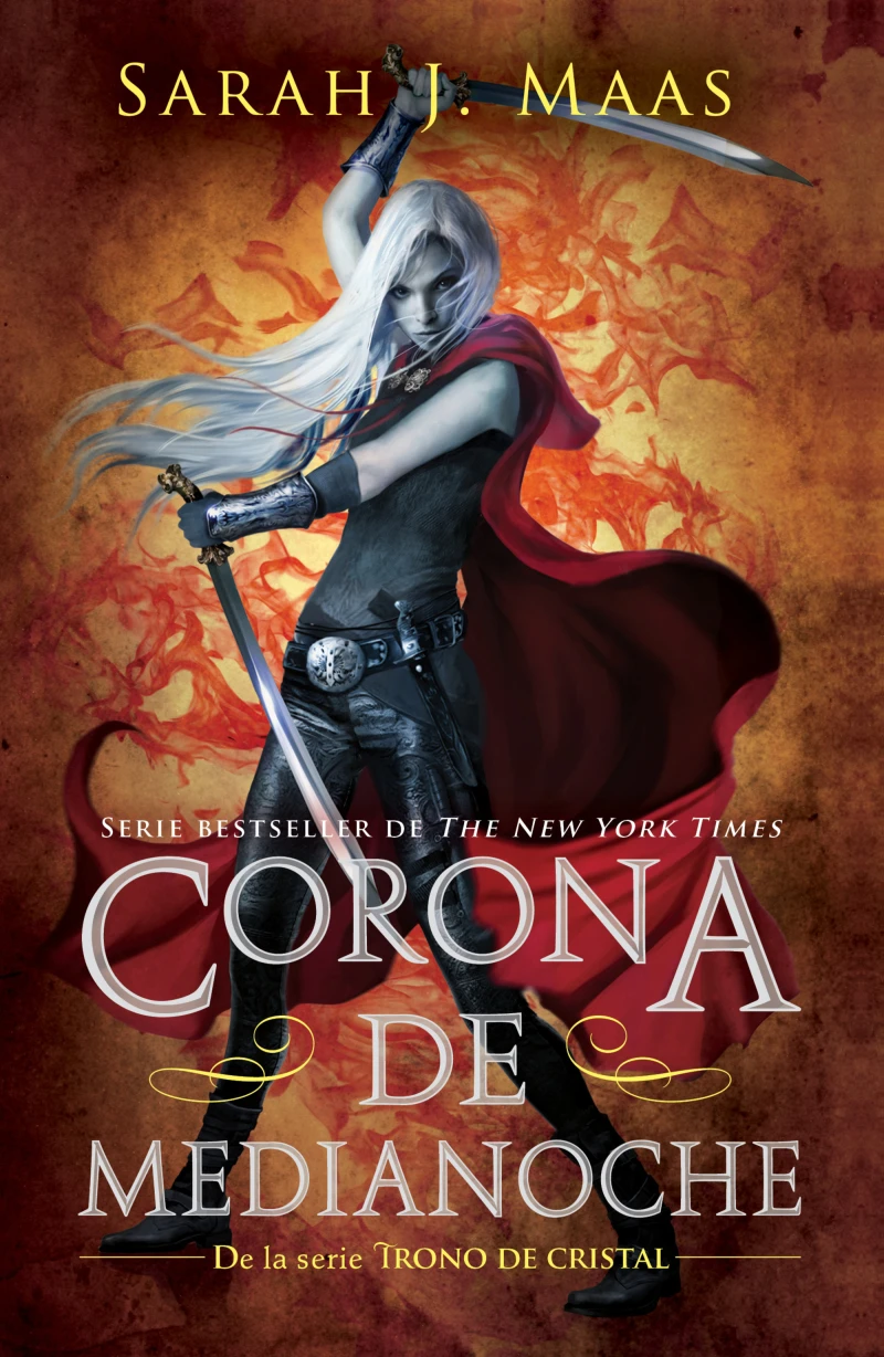 Portada: Corona de medianoche (Trono de Cristal 2)