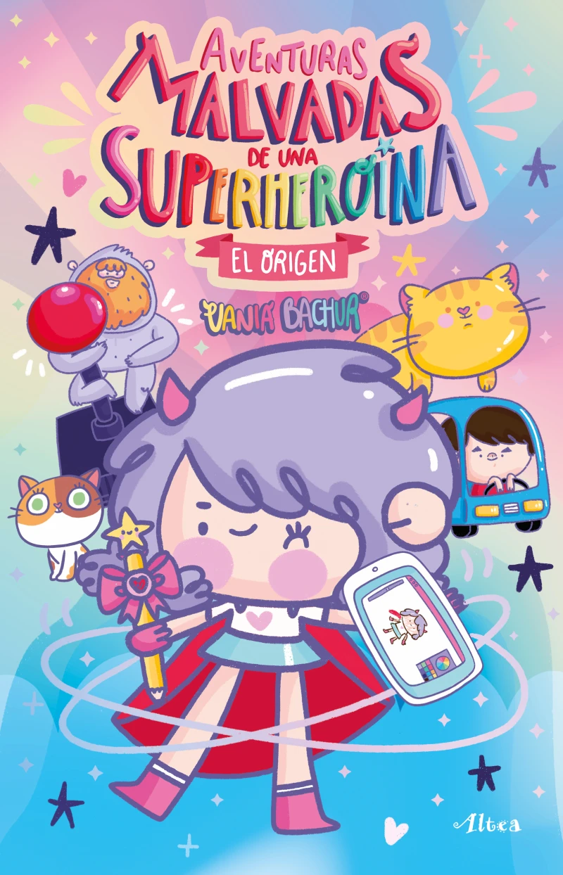 Portada: Aventuras malvadas de una superheroína