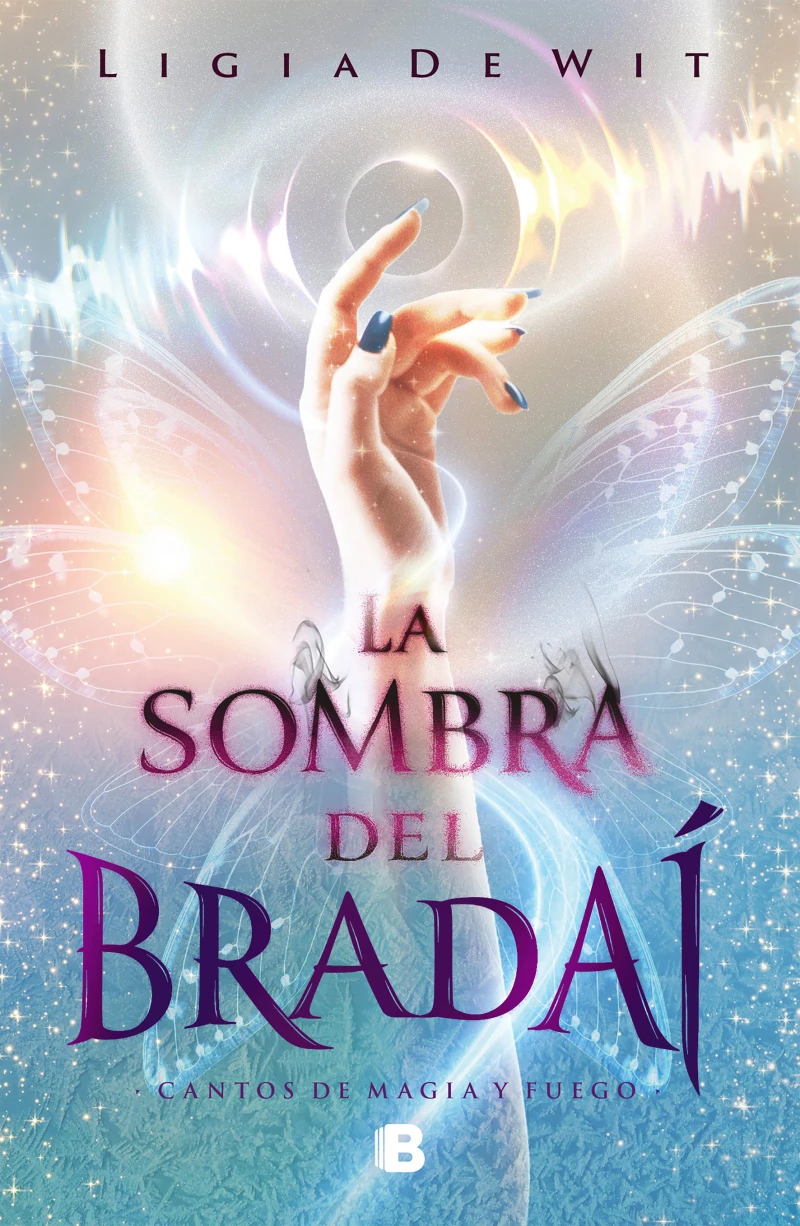 Portada: Cantos de magia y fuego 1 - La sombra del Bradaí