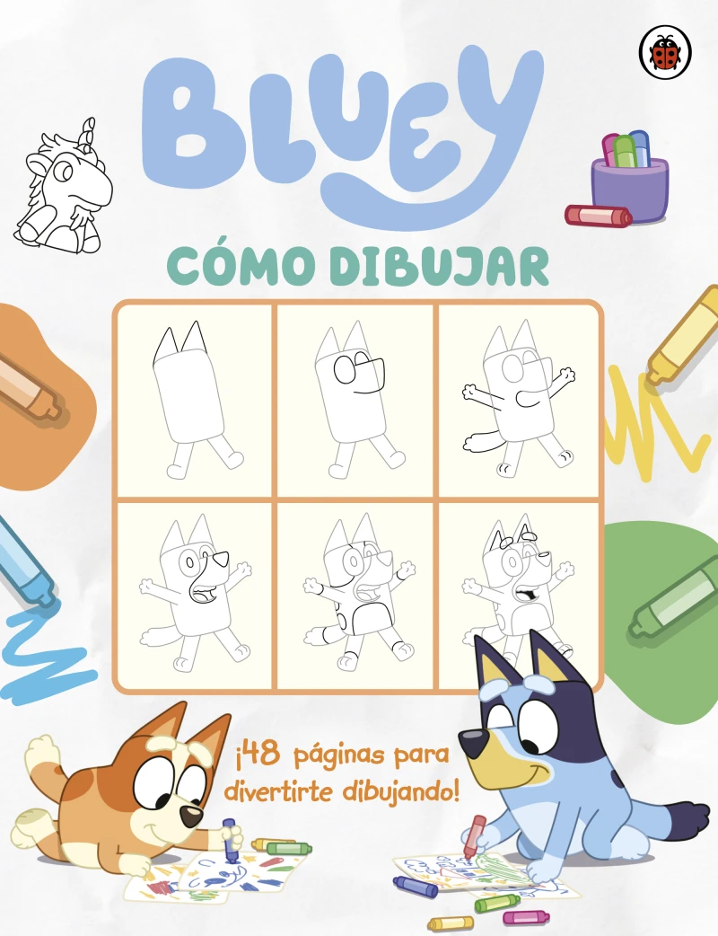 Portada: Bluey. Actividades - Cómo dibujar