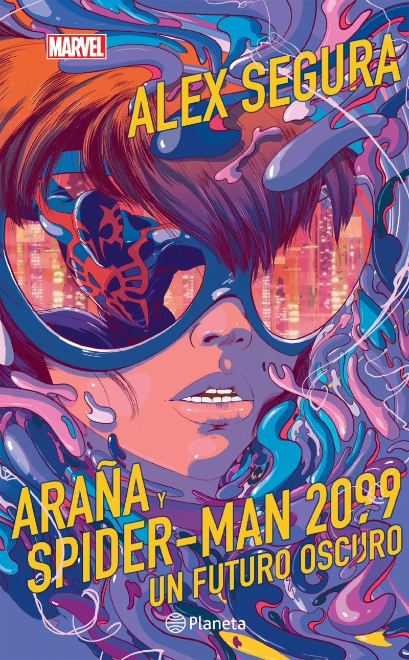 Portada: Araña y Spider-Man 2099. Un futuro oscuro