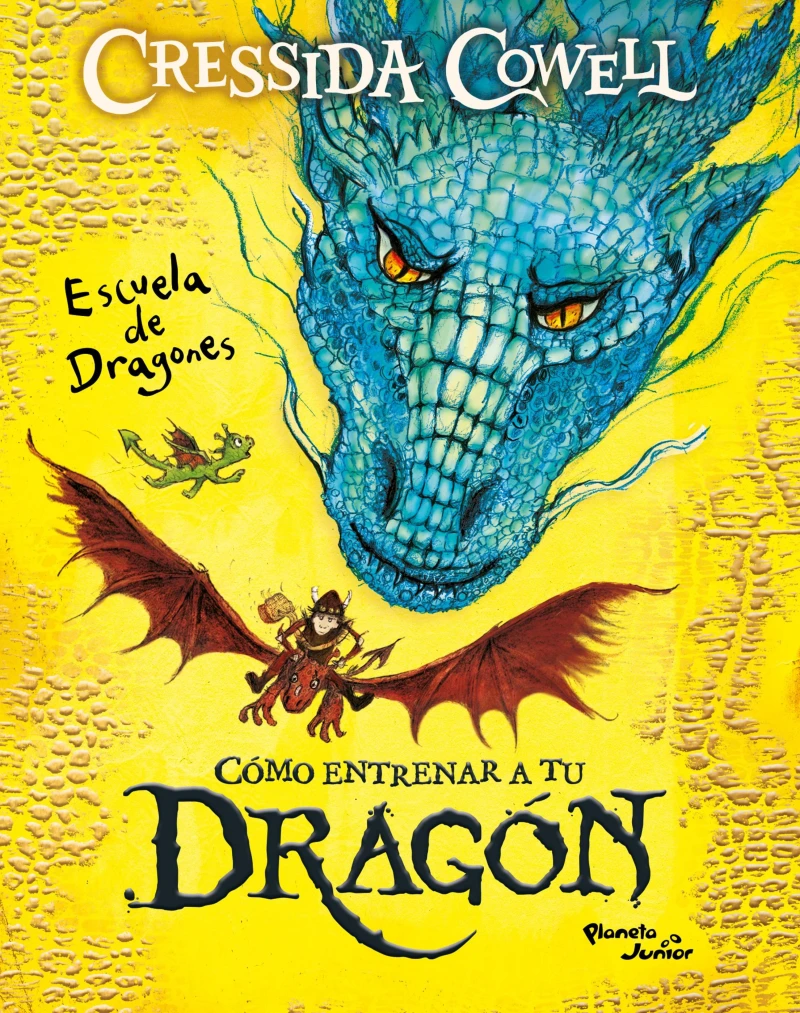 Portada: Cómo entrenar a tu dragón. Escuela de dragones