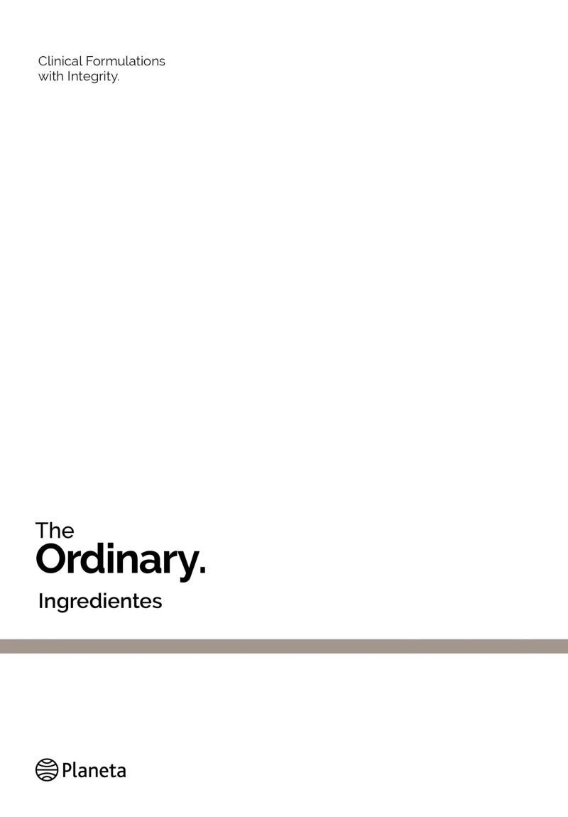 Portada: Ingredientes