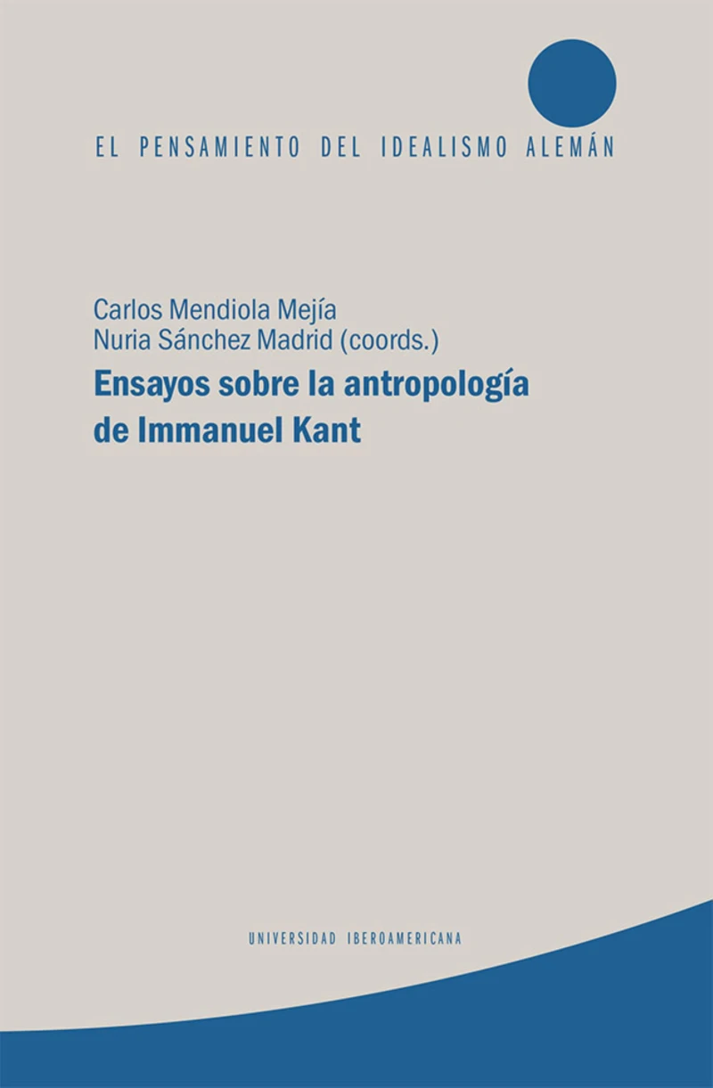 Portada: Ensayos sobre la antropología de Immanuel Kant