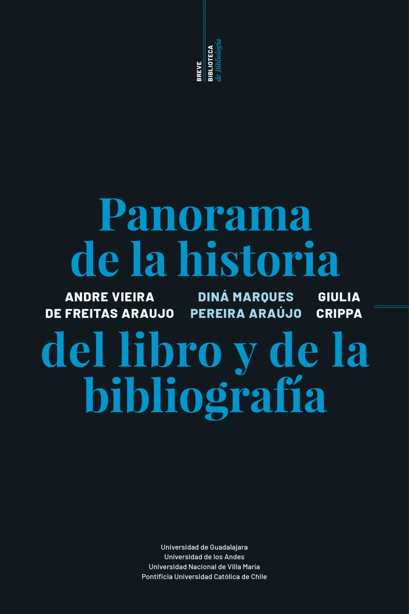 Portada: Panorama de la historia del libro y de la bibliografía