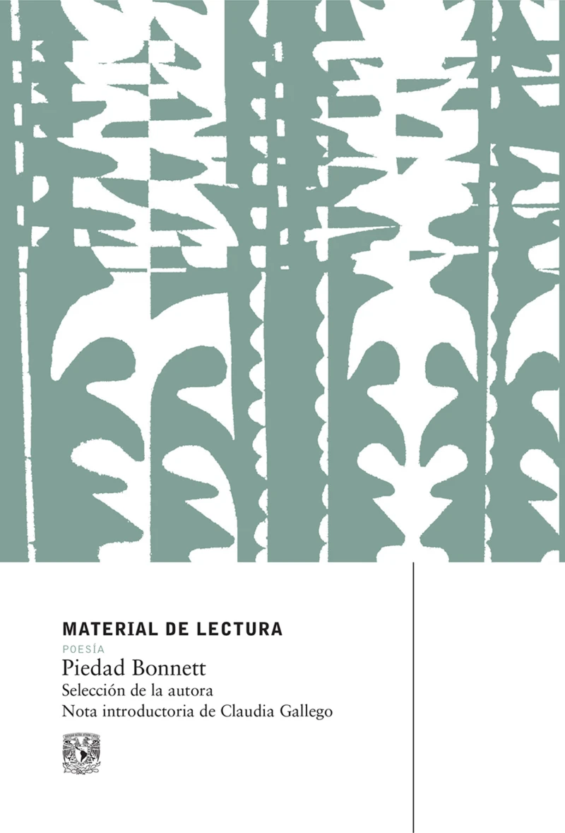 Portada: Material de Lectura. Piedad Bonnet